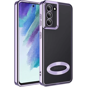 Samsung Galaxy S21 Fe Kılıf Omega Kamera Korumalı Logo Gösteren Silikon