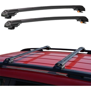 Fiat Doblo 2010-2022 Thunder Carrier Siyah Kilitli Ara Atkı Tavan Çıtası Taşıma Barı