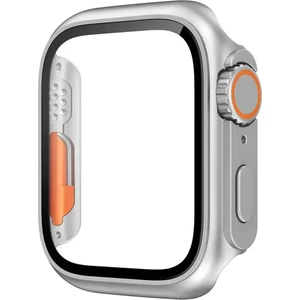 Apple Watch Se 44MM Uyumlu Full Ekran Kasa Koruyucu ve Watch Ultra Çevirici Kılıf - FC398