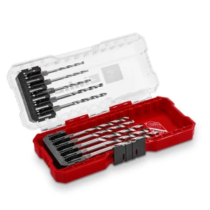 S-CASE 10 Parça Metal Matkap Ucu Seti (HSS 4241 Çelikten Yapılmış, E 6.3 Sap, 135° Bölünmüş Nokta Uç, Rulo Halinde Haddelenmiş N Tipi Spiral, Saklama Kutusu Dahil)