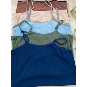 Ebruli Butik06 5Li Kadın Ip Askılı Fitilli Atlet