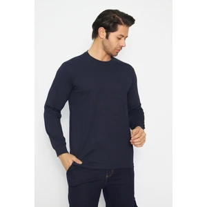 Orange Safety Sweat T-Shırt Bisiklet Yaka Kışlık Uzun Kol