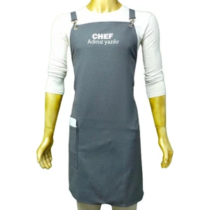 Mutfakta Moda Özel Mutfak Aşçı Önlüğü / Özel Su ve Leke Tutmaz Kumaş Profesyonel Master Chef Önlüğü