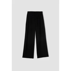 Wide Leg Geniş Bol Paça Cepli Siyah Pantolon C5410AX24SM