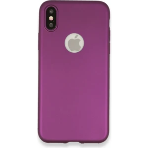 iPhone x Kılıf Yumuşak Silikon Kılıf - Mürdüm