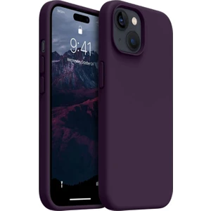 Apple Iphone 15 Plus Kılıf Kadife Lansman Soft Yumuşak  Silikon Kamera Korumalı Kapak Bordo