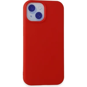 iPhone 15 Kılıf Yumuşak Silikon Kılıf - Kırmızı