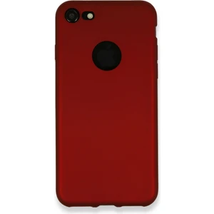 iPhone 7 Kılıf Yumuşak Silikon Kılıf - Bordo