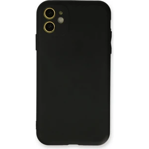iPhone 11 Kılıf Yumuşak Silikon Kılıf - Siyah