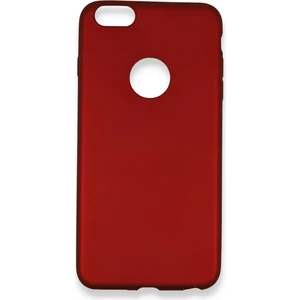 iPhone 6 Plus Kılıf Yumuşak Silikon Kılıf - Bordo