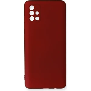 Samsung Galaxy A51 Kılıf Yumuşak Silikon Kılıf - Bordo
