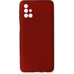 Samsung Galaxy M31S Kılıf Yumuşak Silikon Kılıf - Bordo