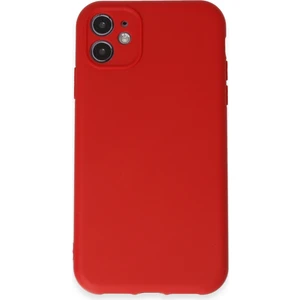 iPhone 11 Kılıf Yumuşak Silikon Kılıf - Kırmızı