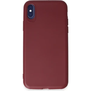 iPhone x Kılıf Yumuşak Silikon Kılıf - Kiremit