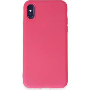 iPhone x Kılıf Yumuşak Silikon Kılıf - Pembe