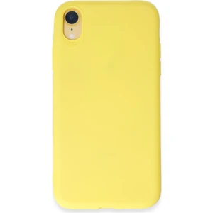 iPhone Xr Kılıf Yumuşak Silikon Kılıf - Sarı