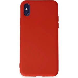 iPhone Xs Kılıf Yumuşak Silikon Kılıf - Kırmızı
