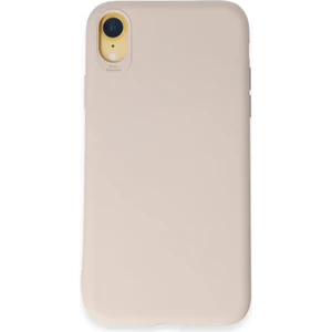 iPhone Xr Kılıf Yumuşak Silikon Kılıf - Krem