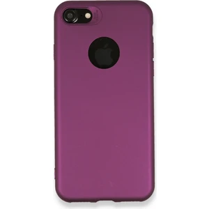 iPhone 8 Kılıf Yumuşak Silikon Kılıf - Mürdüm