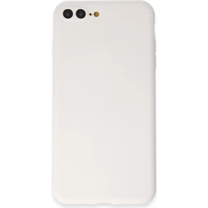 iPhone 8 Plus Kılıf Yumuşak Silikon Kılıf - Beyaz