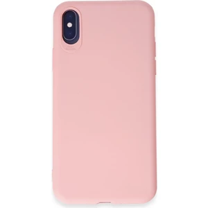 iPhone x Kılıf Yumuşak Silikon Kılıf - Pudra