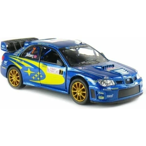 1:36 Ölçek 2007 Subaru Wrx Rally Mavi Metal Model Araba