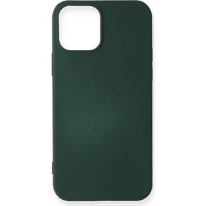 iPhone 12 Mini Kılıf Yumuşak Silikon Kılıf - Koyu Yeşil