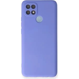 Oppo A15S Kılıf Yumuşak Silikon Kılıf - Lila