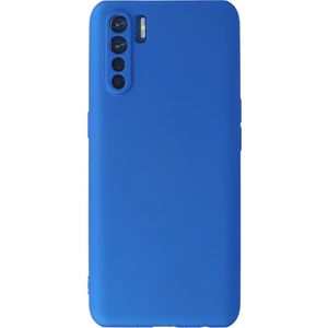 Oppo A91 / Reno 3 Kılıf Yumuşak Silikon Kılıf - Mavi