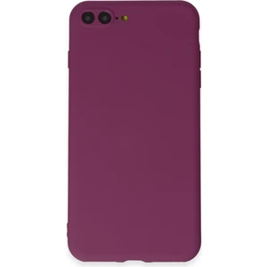 iPhone 8 Plus Kılıf Yumuşak Silikon Kılıf - Mürdüm