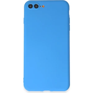 iPhone 8 Plus Kılıf Yumuşak Silikon Kılıf - Mavi