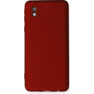 Samsung Galaxy A01 Core Kılıf Yumuşak Silikon Kılıf - Bordo