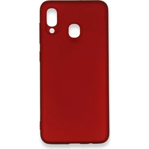 Samsung Galaxy A30 Kılıf Yumuşak Silikon Kılıf - Bordo
