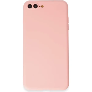 iPhone 8 Plus Kılıf Yumuşak Silikon Kılıf - Pudra