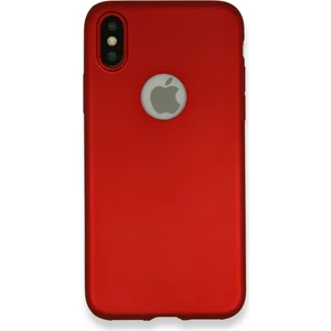 iPhone Xs Kılıf Yumuşak Silikon Kılıf - Bordo