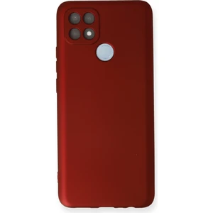 Oppo A15 Kılıf Yumuşak Silikon Kılıf - Bordo