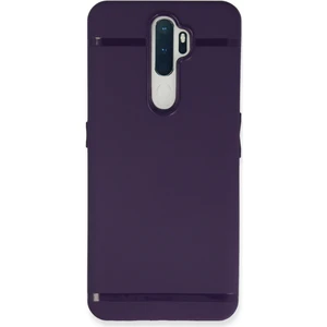 Oppo A9 2020 Kılıf Yumuşak Silikon Kılıf - Mürdüm