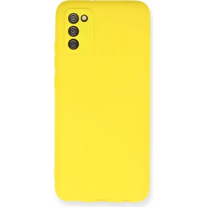 Samsung Galaxy A02S Kılıf Yumuşak Silikon Kılıf - Sarı