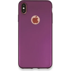iPhone Xs Max Kılıf Yumuşak Silikon Kılıf - Mürdüm