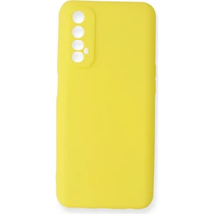 Realme 7 Kılıf Yumuşak Silikon Kılıf - Sarı