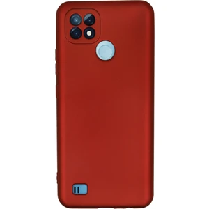 Realme C21 Kılıf Yumuşak Silikon Kılıf - Bordo