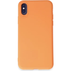 iPhone Xs Kılıf Yumuşak Silikon Kılıf - Turuncu