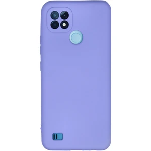 Realme C21 Kılıf Yumuşak Silikon Kılıf - Lila