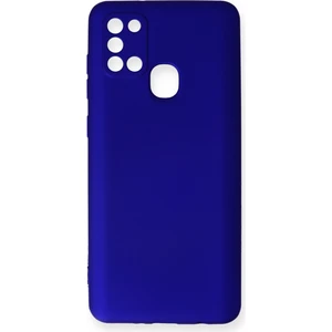 Samsung Galaxy A21S Kılıf Yumuşak Silikon Kılıf - Lacivert