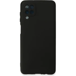 Samsung Galaxy A12 Kılıf Yumuşak Silikon Kılıf - Siyah