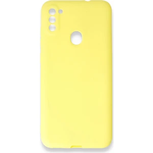 Samsung Galaxy M11 Kılıf Yumuşak Silikon Kılıf - Sarı