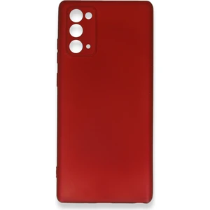 Samsung Galaxy Note 20 Kılıf Yumuşak Silikon Kılıf - Bordo