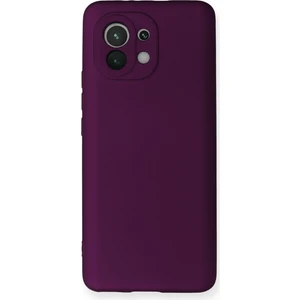 Xiaomi Mi 11 Kılıf Yumuşak Silikon Kılıf - Mürdüm
