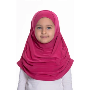 Hürrem Bone Fuşya Pratik Hazır Geçmeli Çocuk Tesettür Bone Sandy Kumaş Kendinden Boneli 78_20