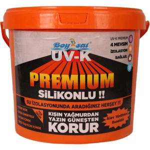 Uv-K Premium Silikonlu Su Yalıtım Boyası - Beyaz - 15 kg
